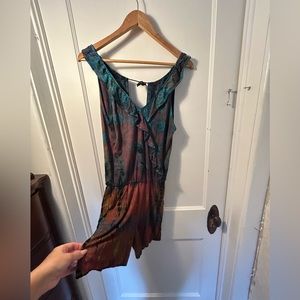Handmade Tie Dye Romper/beach Cover up